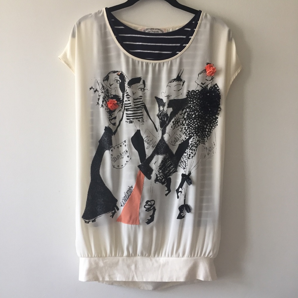Two-Piece Short - Sleeve Top